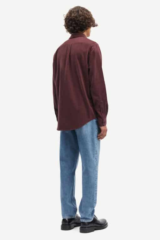 Samsøe Samsøe Liam BX Shirt Red Mahogany