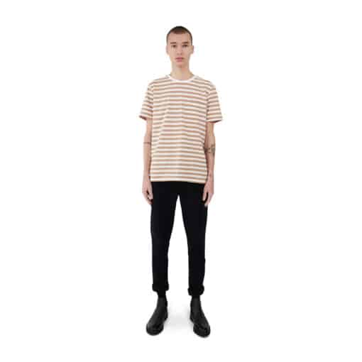 Makia Verkstad T-Shirt Men Camel/White