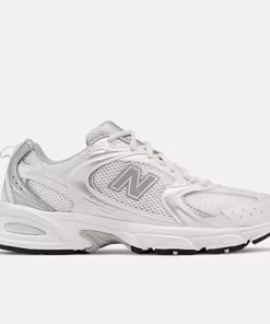 New Balance 530 White With Silver Metallic