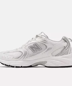 New Balance 530 White With Silver Metallic