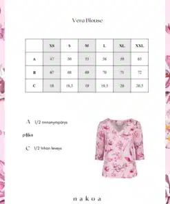 Nakoa Vera Blouse Ballet of Blossoms