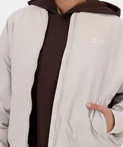 New Balance Linear Heritage Woven Bomber Jacket Moonrock