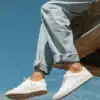 Sneaky Steve Moore Leather Sneaker White