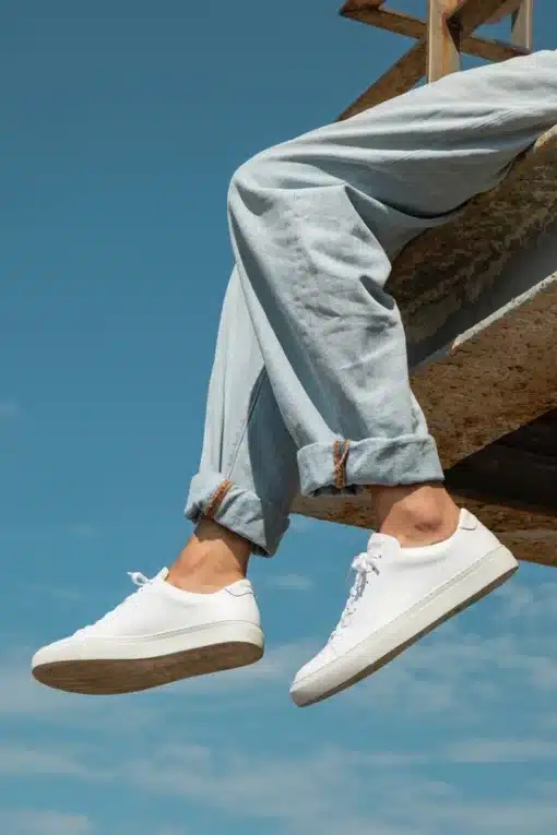 Sneaky Steve Moore Leather Sneaker White