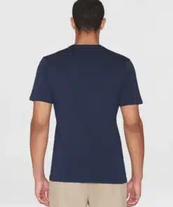 Knowledge Cotton Apparel Big Crosstitch T-shirt Night SKy