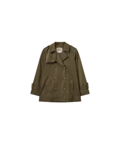 Mos Mosh Silma Short Trenchcoat Burnt Olive