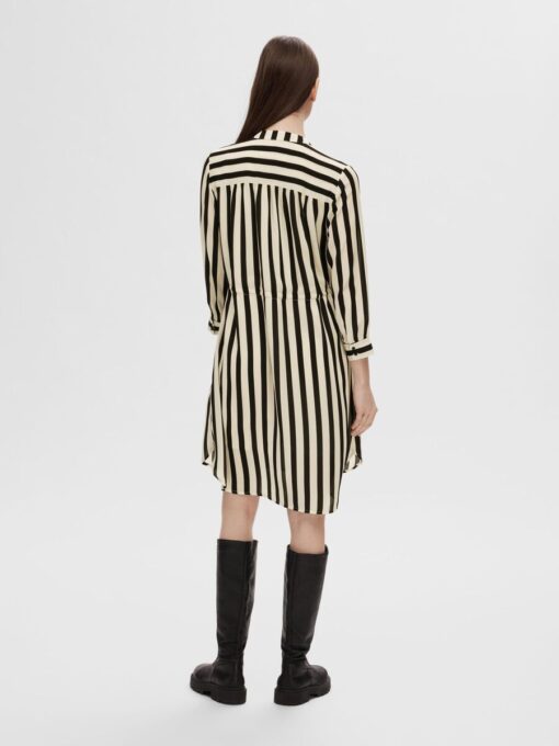 Selected Femme Damina 7/8 Aop Dress Black/White