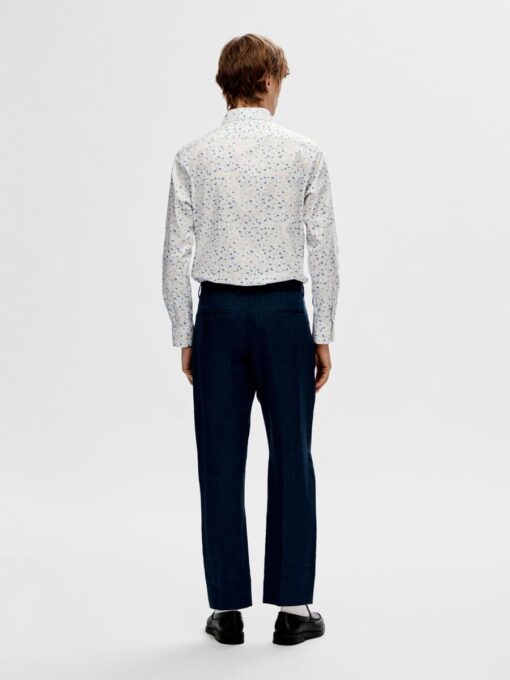 Selected Homme Slimsoho Aop Shirt White