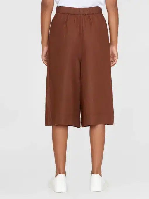 Knowledge Cotton Apparel Eve Natural Linen Baggy Culotte Tiramisu