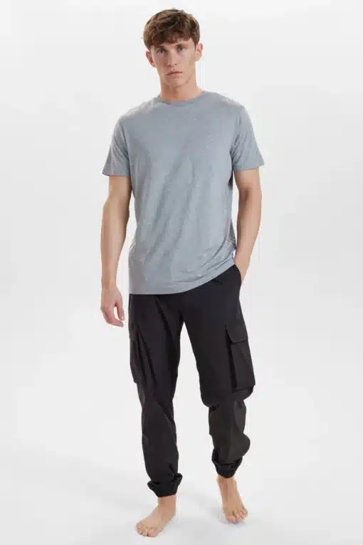 Resteröds Bamboo Tee Grey Melange