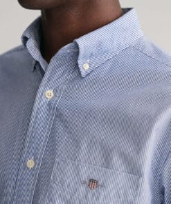 Gant Poplin Banker Shirt College Blue
