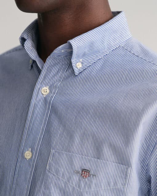 Gant Poplin Banker Shirt College Blue