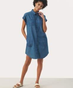 Part Two Ellena Denim Dress Medium Blue Denim