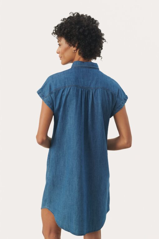 Part Two Ellena Denim Dress Medium Blue Denim