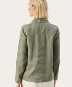 Part Two Elnora Linen Jacket Vetiver