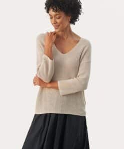 Part Two Etrona Pulover Natural Linen