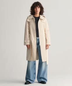 Gant Woman Wind Car Coat Soft Oat