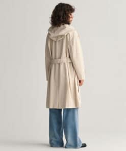 Gant Woman Wind Car Coat Soft Oat