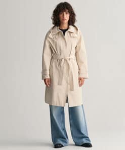 Gant Woman Wind Car Coat Soft Oat