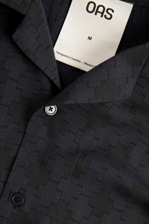 OAS Sebastian Viscose Shirt Dark Grey
