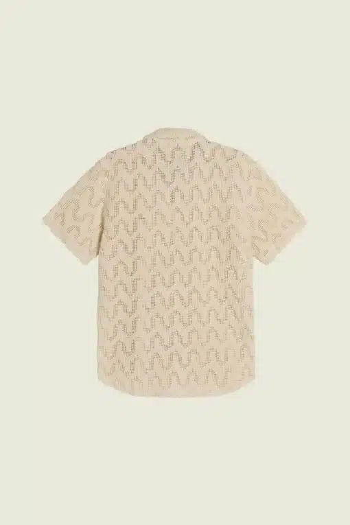 OAS Atlas Cuba Crochet Shirt Ecru