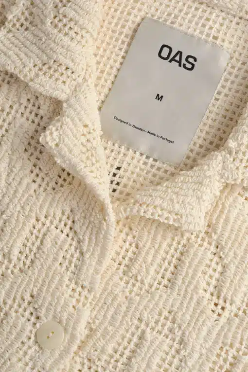 OAS Atlas Cuba Crochet Shirt Ecru