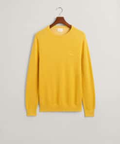 Gant Cotton Pique Sweater Smooth Yellow