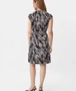 Comma, Print Dress Black