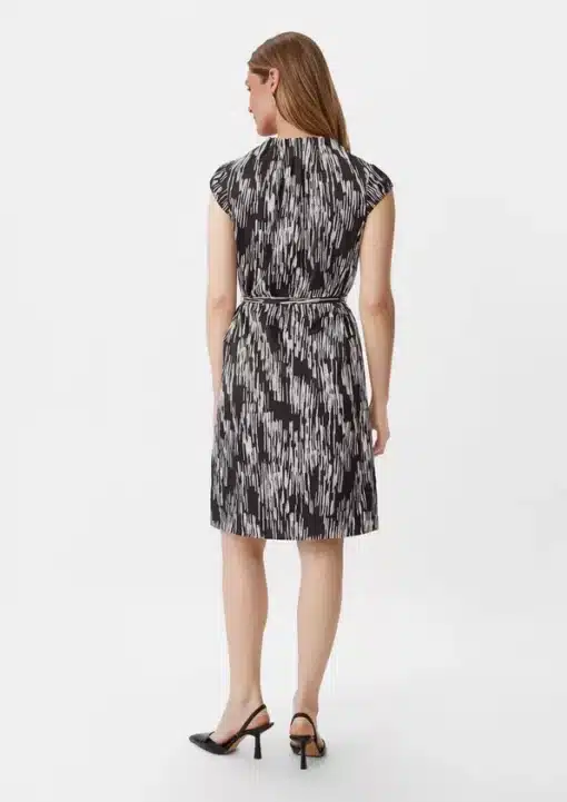 Comma, Print Dress Black