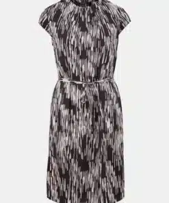 Comma, Print Dress Black