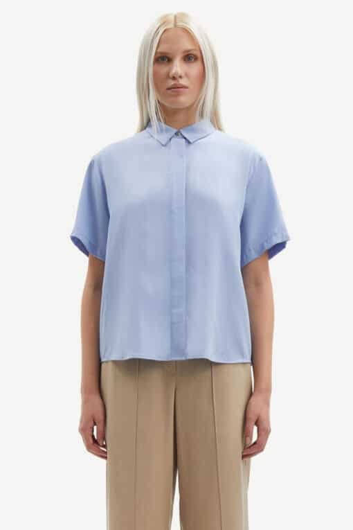 Samsøe Samsøe Mina Shirt Blue Heron