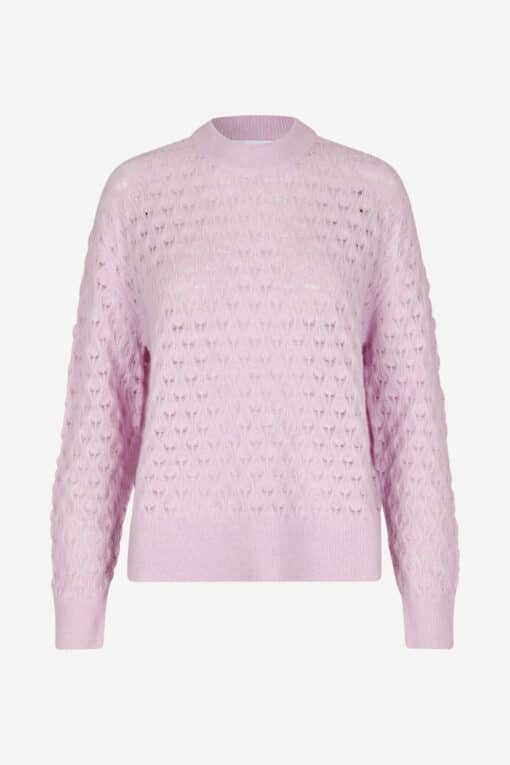 Samsøe Samsøe Saanour Pointelle Sweater Lilac Snow