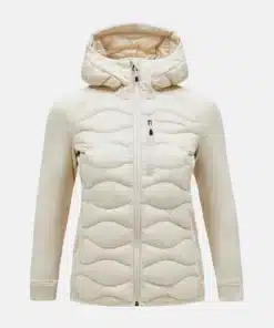 Peak Performance Helium Hybrid Down Hood Jacket Women Sandfog