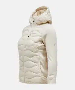Peak Performance Helium Hybrid Down Hood Jacket Women Sandfog