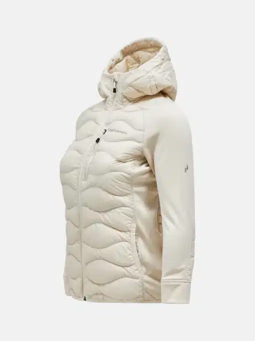 Peak Performance Helium Hybrid Down Hood Jacket Women Sandfog