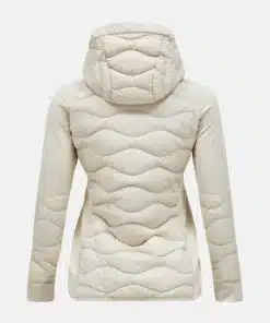 Peak Performance Helium Hybrid Down Hood Jacket Women Sandfog