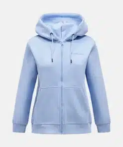 Peak Performance Original Small Logo Zip Hood Women Amity Blue