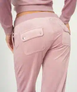 Juicy Couture Classic Velour Del Ray Pocket Pant Keepsake Lilac