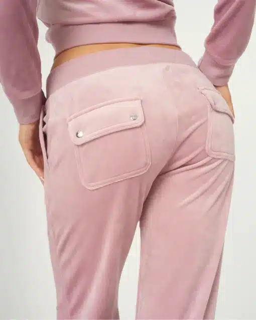 Juicy Couture Classic Velour Del Ray Pocket Pant Keepsake Lilac