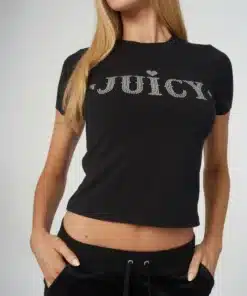 Juicy Couture Ryder Rodeo Fitted T-Shirt Black