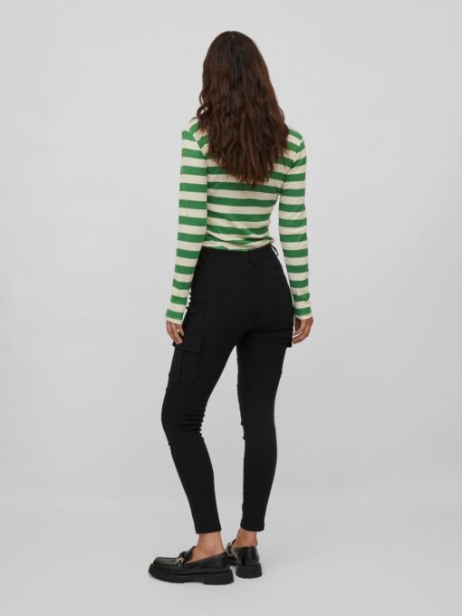 Vila Cargo 7/8 Pants Black
