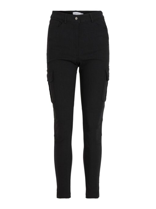 Vila Cargo 7/8 Pants Black