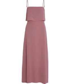 Vila Milina Strap Maxi Dress Mesa Rose