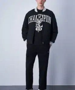 Champion Bookstore Quilted Bomber Jacket Black