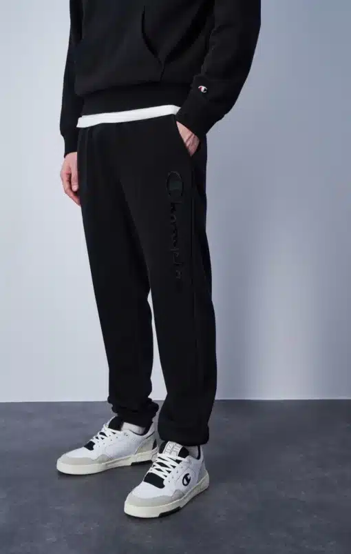 Champion Tonal Embroidered Joggers Black