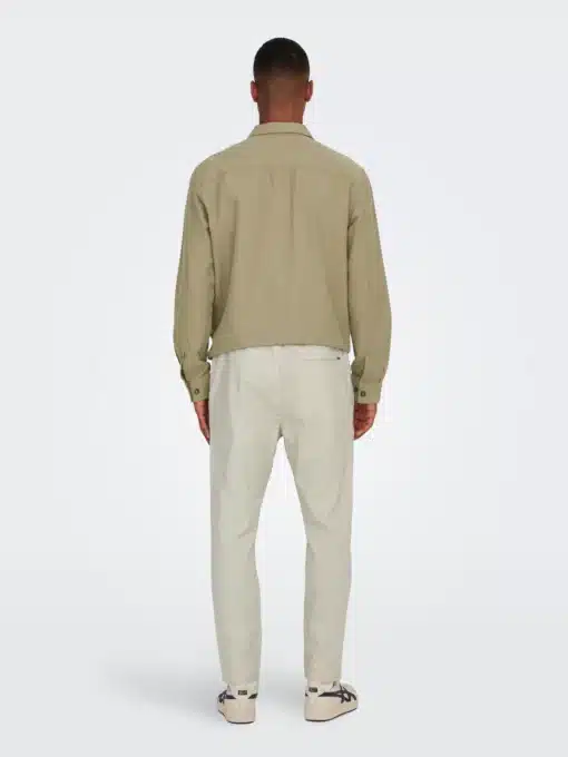 Only & Sons Linus Linen Pants Silver Lining