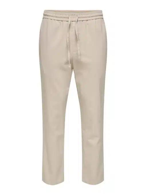 Only & Sons Linus Linen Pants Silver Lining