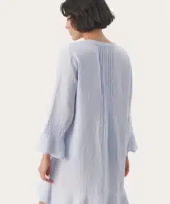 Part Two Etena Linen Dress Heather