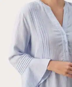 Part Two Etena Linen Dress Heather