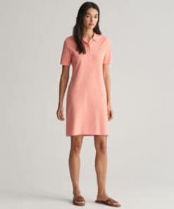 Gant WomanShield Pique Polo Dress Peachy Pink